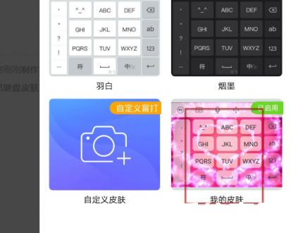 皮肤应用效果展示
